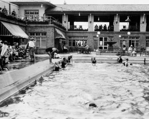 Flanders pool black and white vintage early 1900s