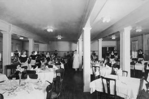 Emilys restaurant black and white early 1900s