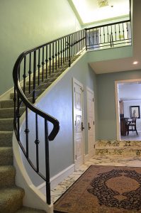 Penthouse townhouse with staircase and marble floors