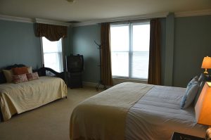 Penthouse guest bedroom with day bed