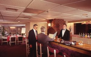 Vintage photo of bar service