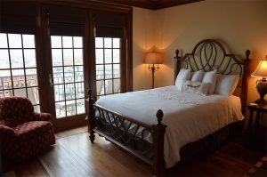 Bedroom with patio