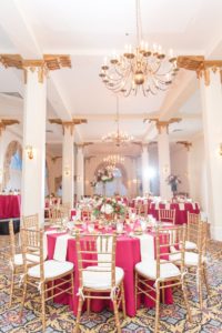 Interior of Candlelight Ballroom Decorated for a Wedding